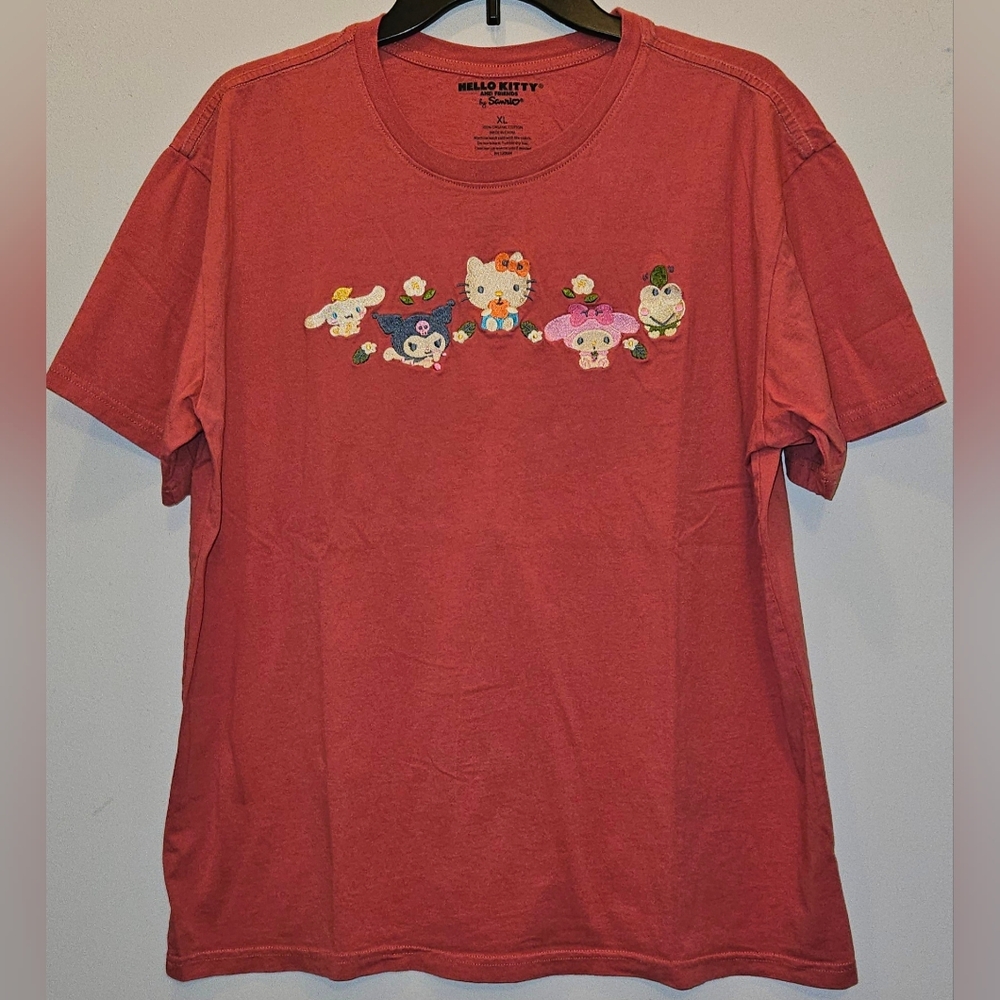 Hello Kitty And Friends Embroidered Tee Shirt
